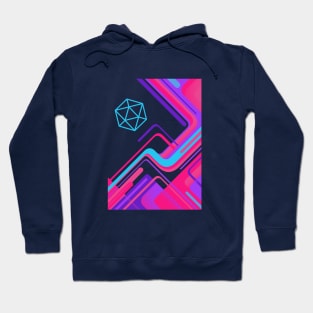 Cyberpunk Retro D20 Dice Tabletop RPG Hoodie